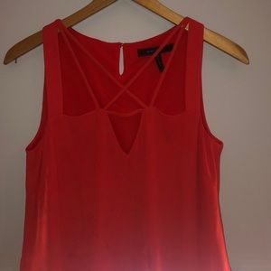 BCBG Red formal tank top